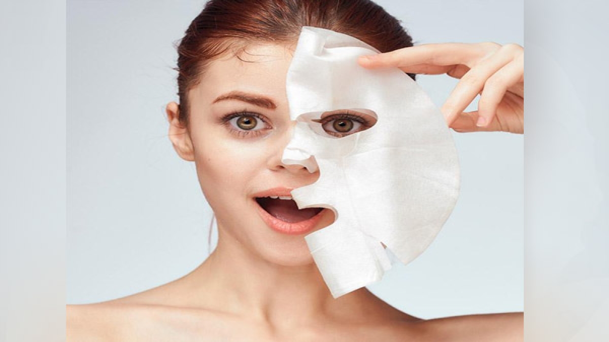 Homemade Diy Facial Sheet Mask For Glowing Skin In Hindi ग्लोइंग स्किन