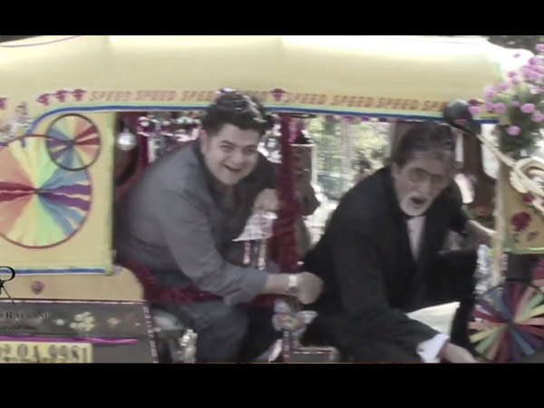 ऑटोरिक्‍शा में अमिताभ