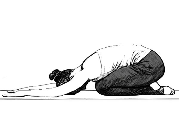 2- बालासन (Child Pose) :