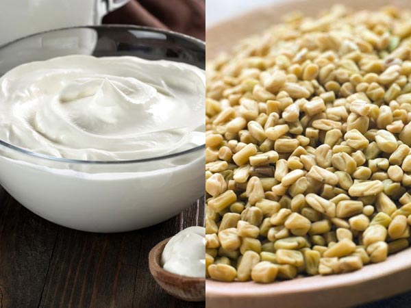 मेथी के सस्‍ते और आसान उपायों से बालों को बनाएं सिल्‍की और शाइनी | best natural homemade fenugreek seeds / methi seeds hair masks . - Hindi Boldsky