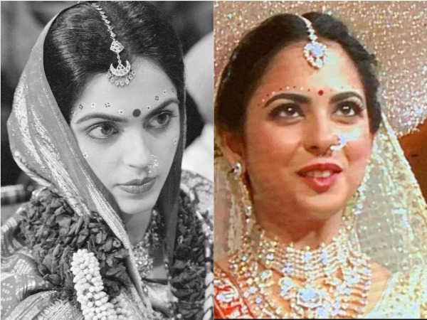 Isha Ambani wore her mom Nitas 35-year-old saree on her wedding day