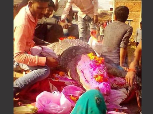 500 लोग शामिल हुए गंगाराम की शवयात्रा में