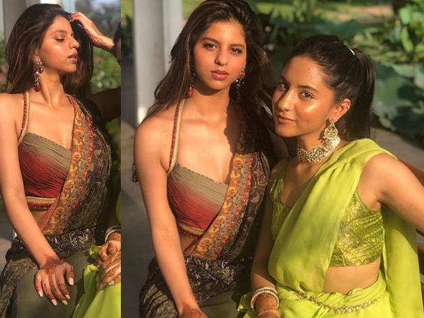 Suhana Khan Dazzles In Traditional Best At Cousins Wedding