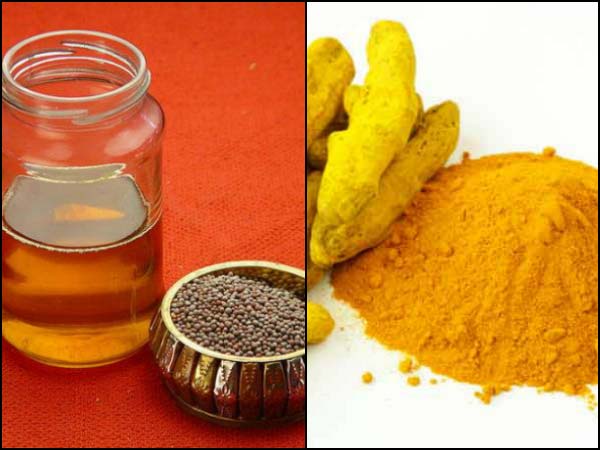 सरसो और हल्दी का तेल