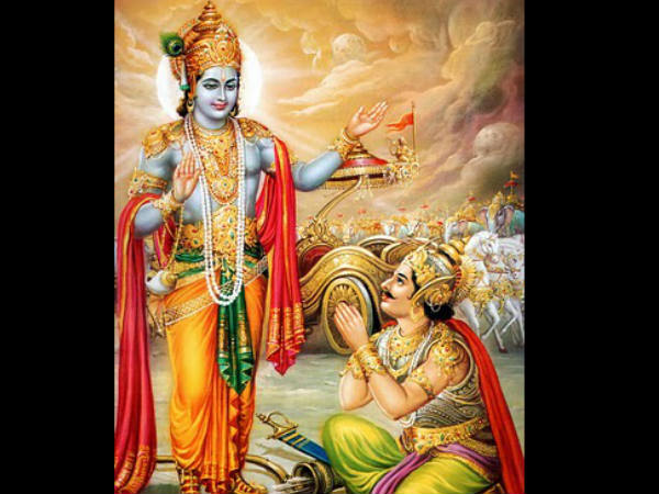 युद्ध के बाद अर्जुन के रथ में लग गयी आग