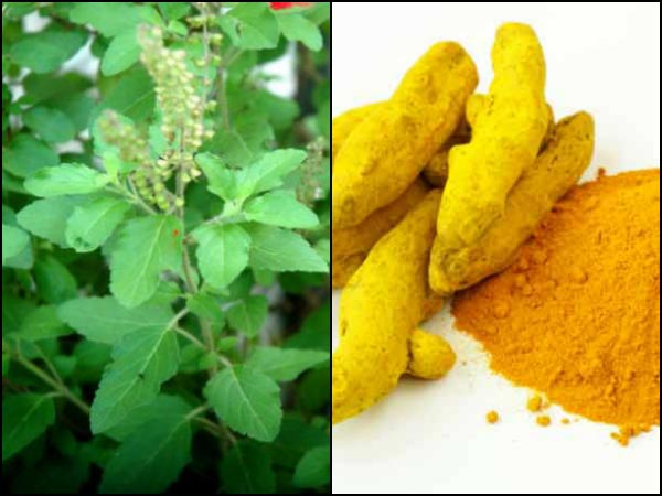 हल्दी/तुलसी पेस्ट