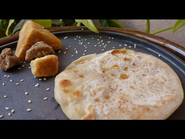 गुड़ की रोटी बनाने के लिए सामग्री