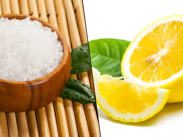 1. सी सॉल्ट और नींबू का हेयर स्क्रब
