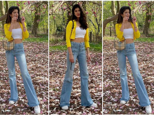 शनाया कपूर का बूटकट जींस लुक शनाया कपूर का बूटकट जींस लुक